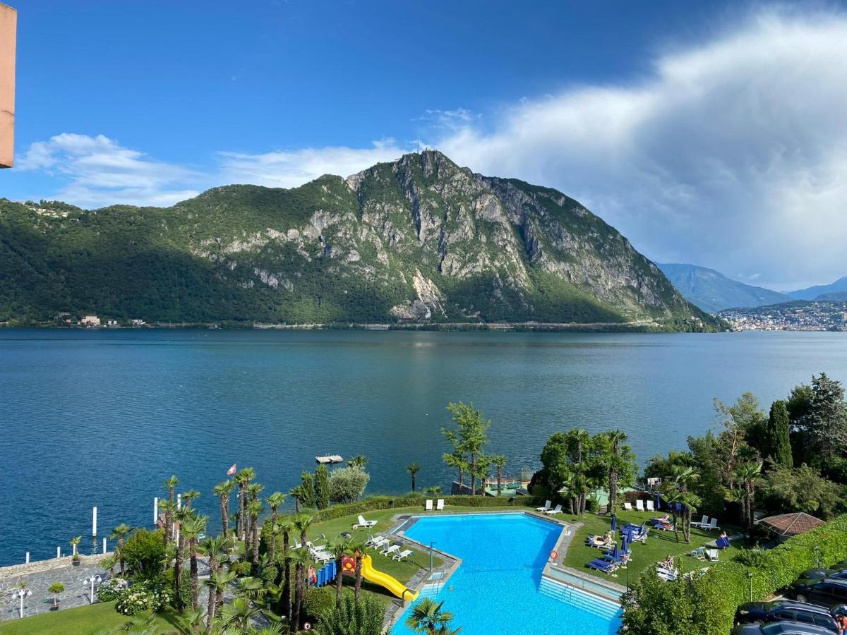 Ferienwohnung Relax-Lugano Lake Bissone Exterior foto