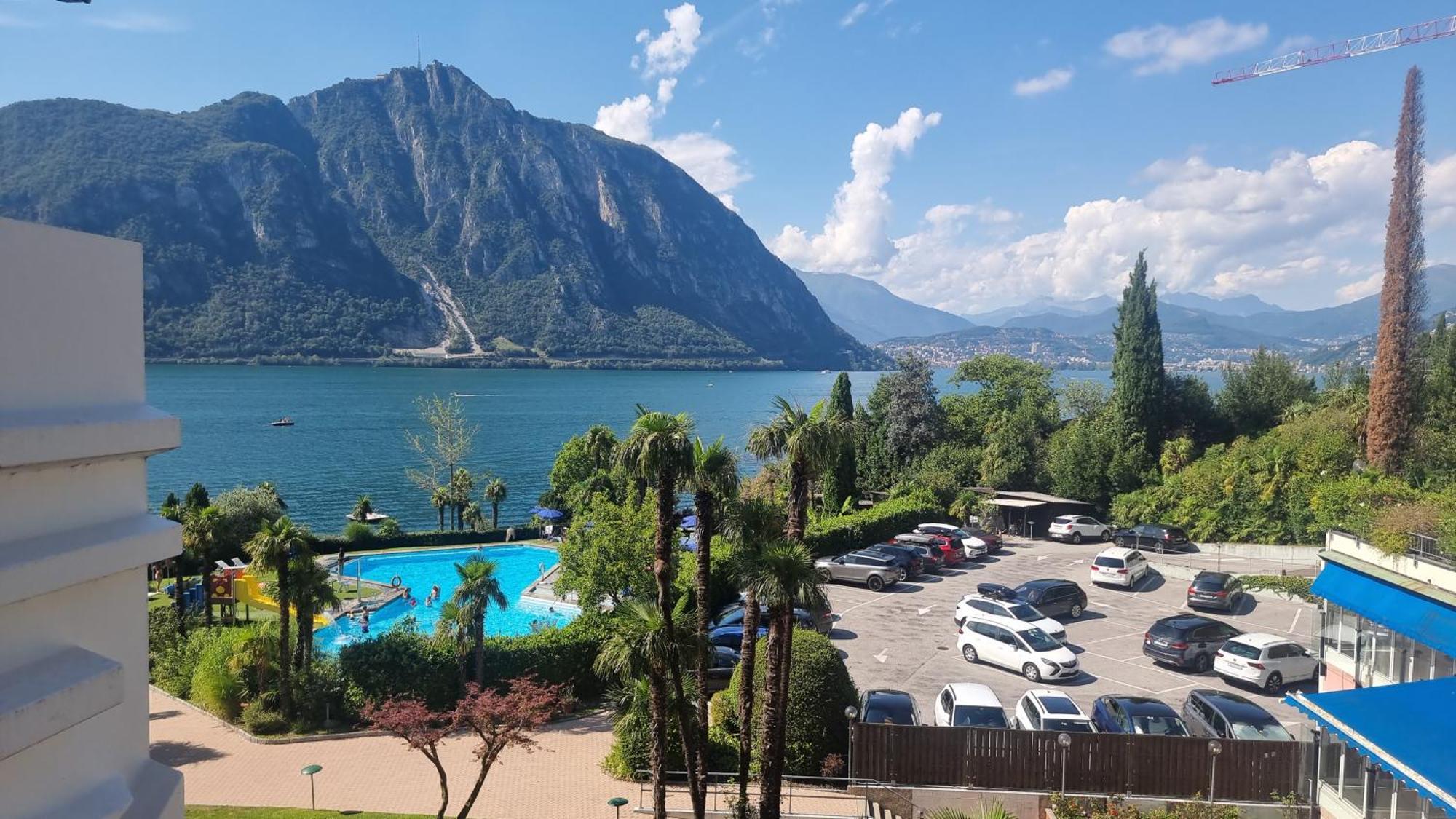 Ferienwohnung Relax-Lugano Lake Bissone Exterior foto